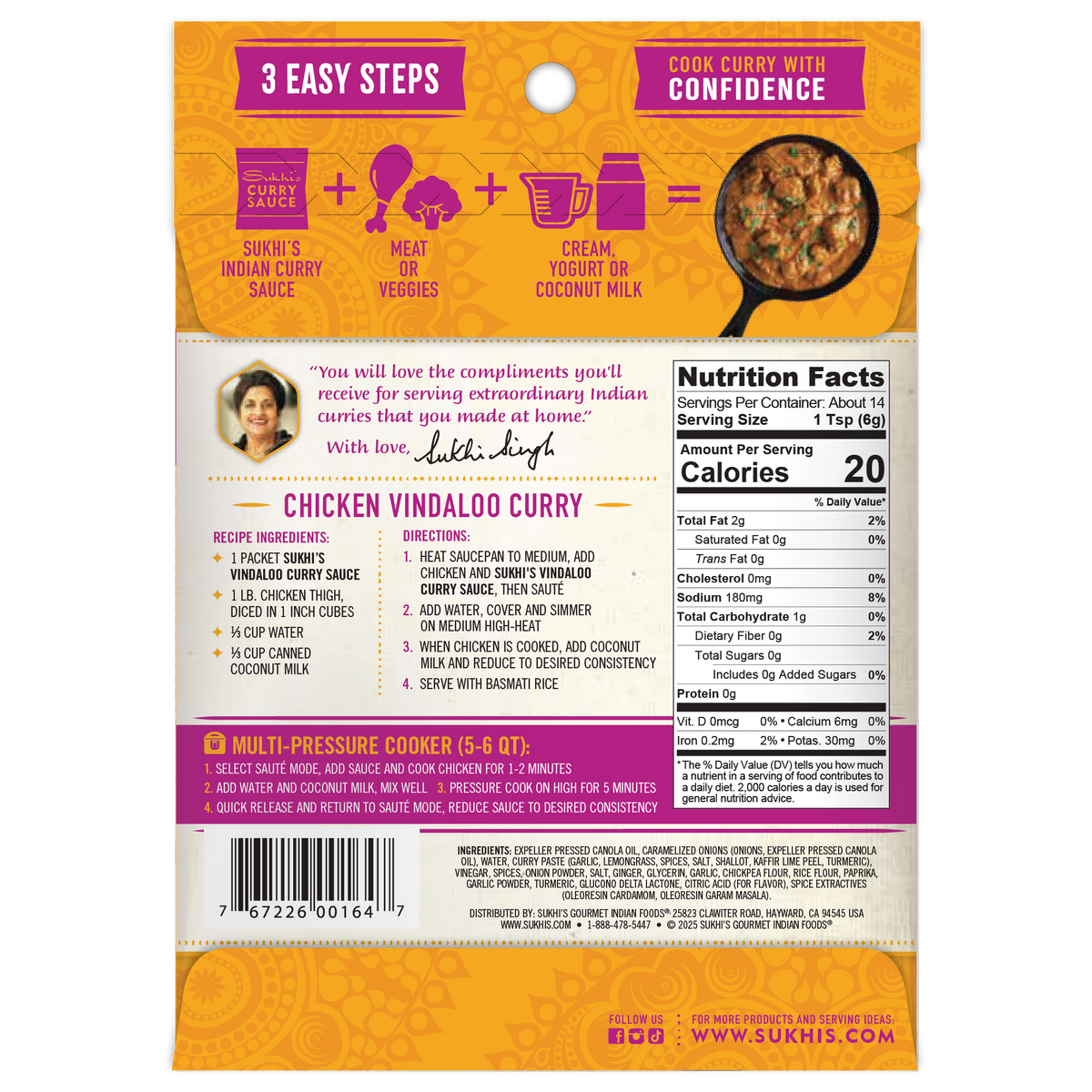 Vindaloo Indian Curry Sauce – Sukhi's Gourmet Indian Foods