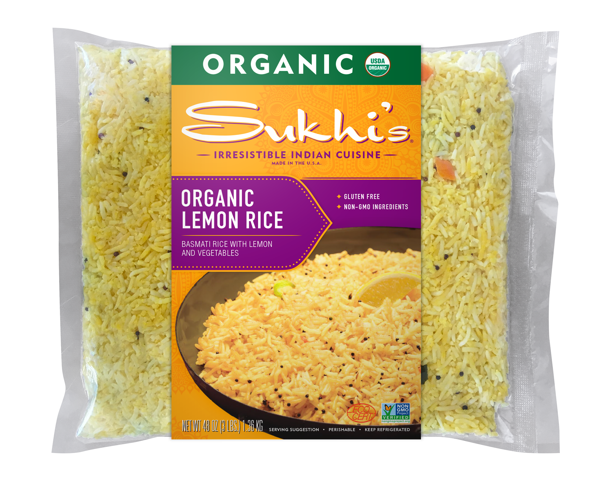 Organic Lemon Rice - Family Size 3lbs
