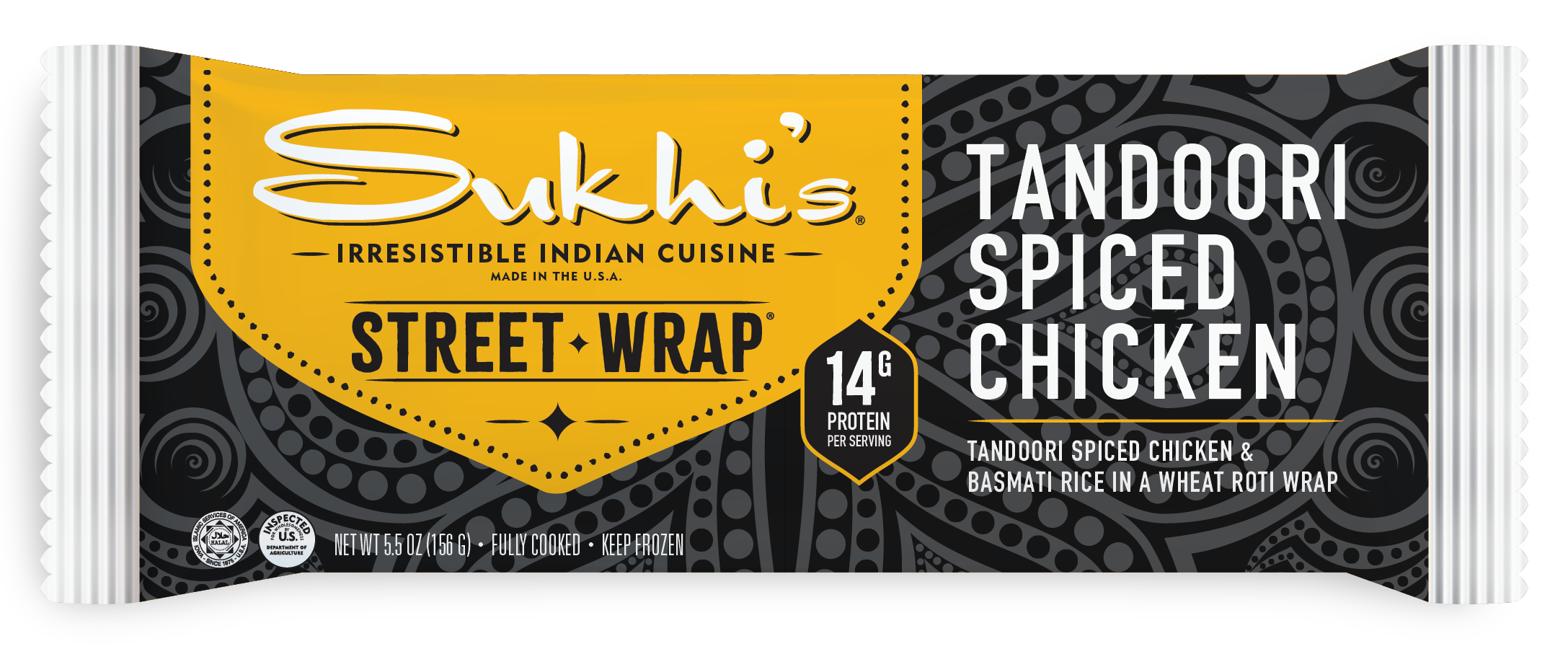 Tandoori Spiced Chicken Indian Street Wrap