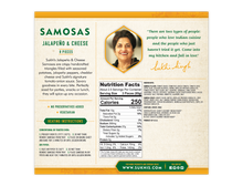 Load image into Gallery viewer, Jalapeño and Cheese Samosas | Nutrition Facts
