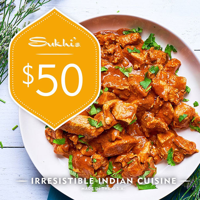 Gift Cards – Sukhi's Gourmet Indian Foods