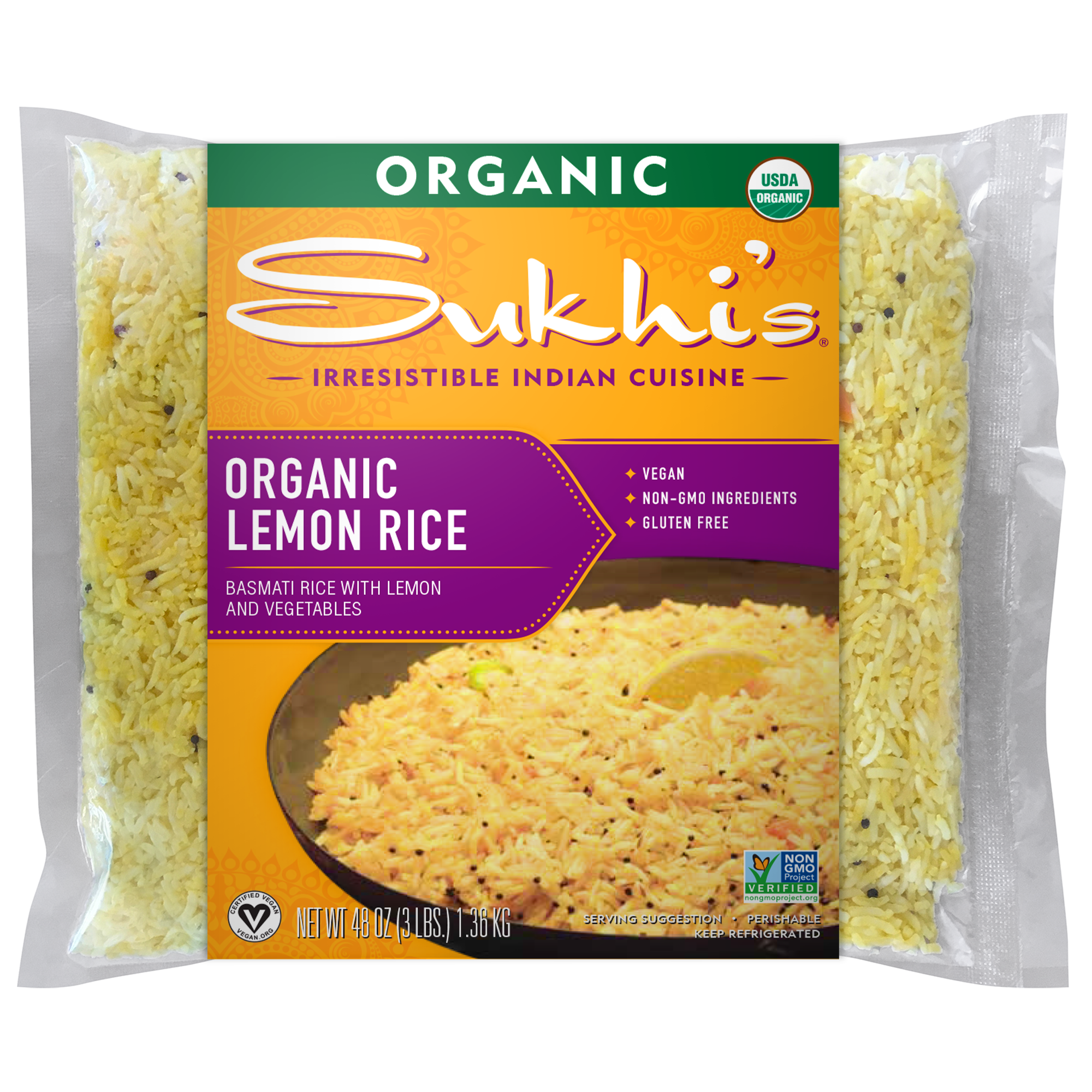 Organic Lemon Rice - Family Size 3lbs