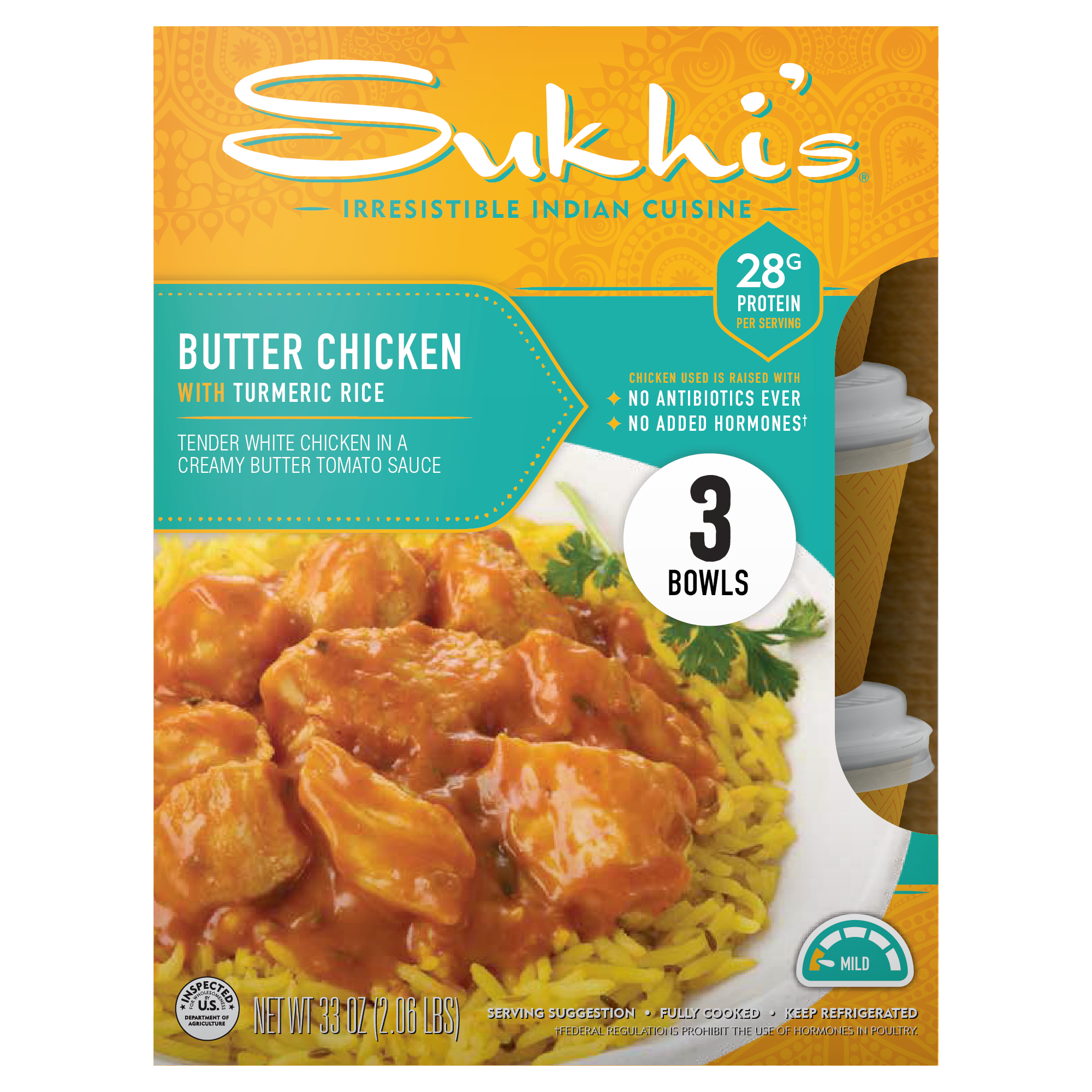 Butter Chicken Bowls - 3 Pack