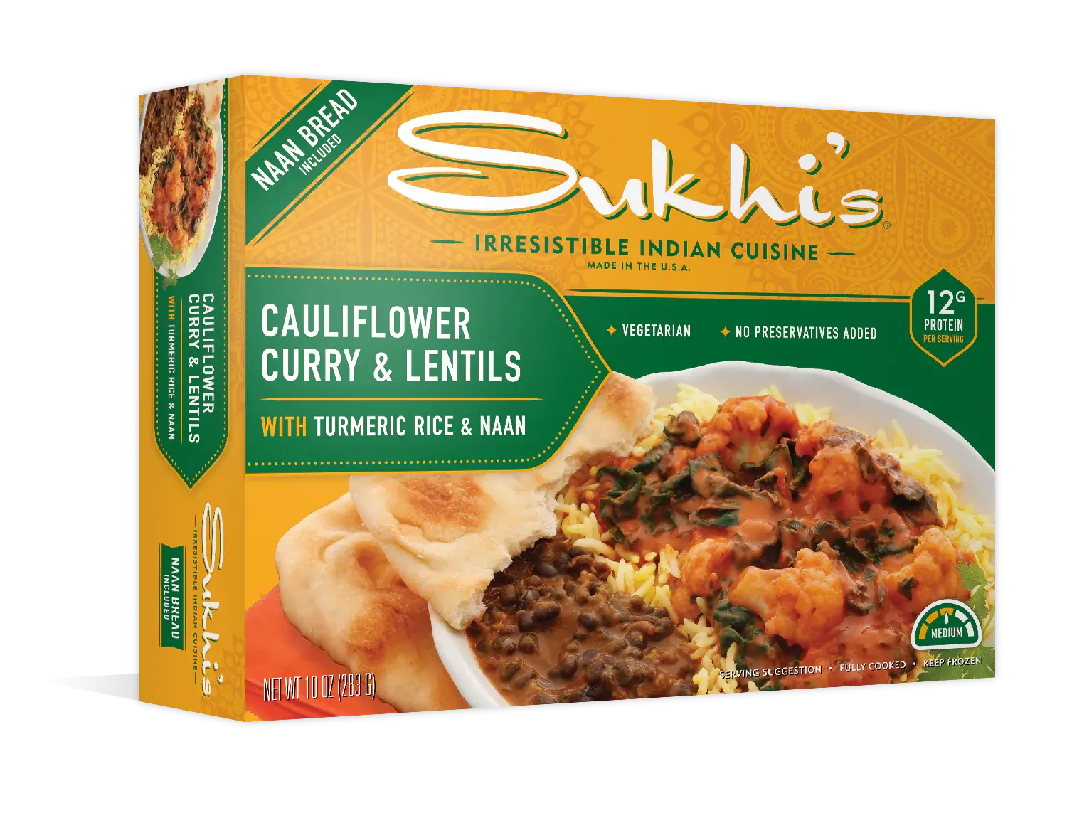 Cauliflower Curry & Lentils