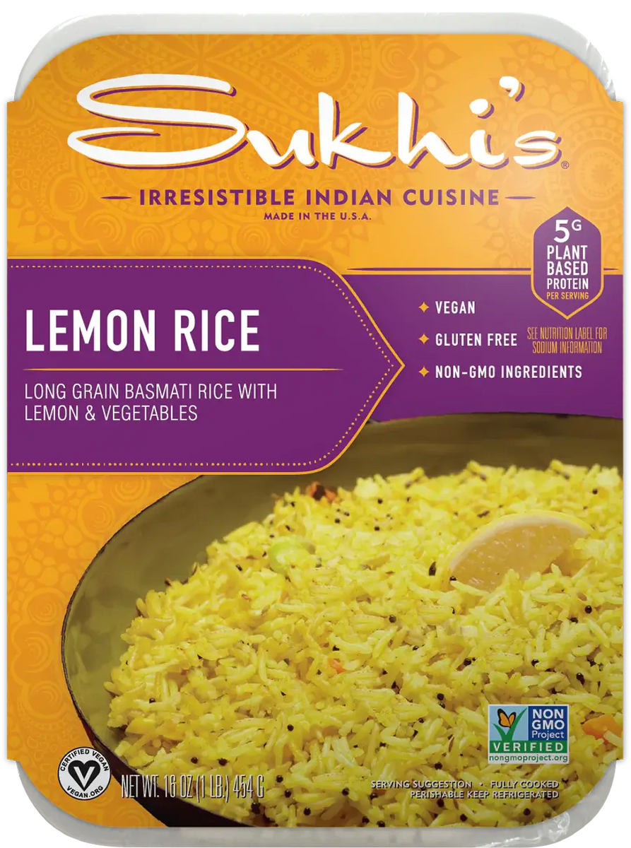 Sukhi Rice Tangy Lemon Rice by Sukhi's - Order Today! – Sukhi's Gourmet Indian Foods