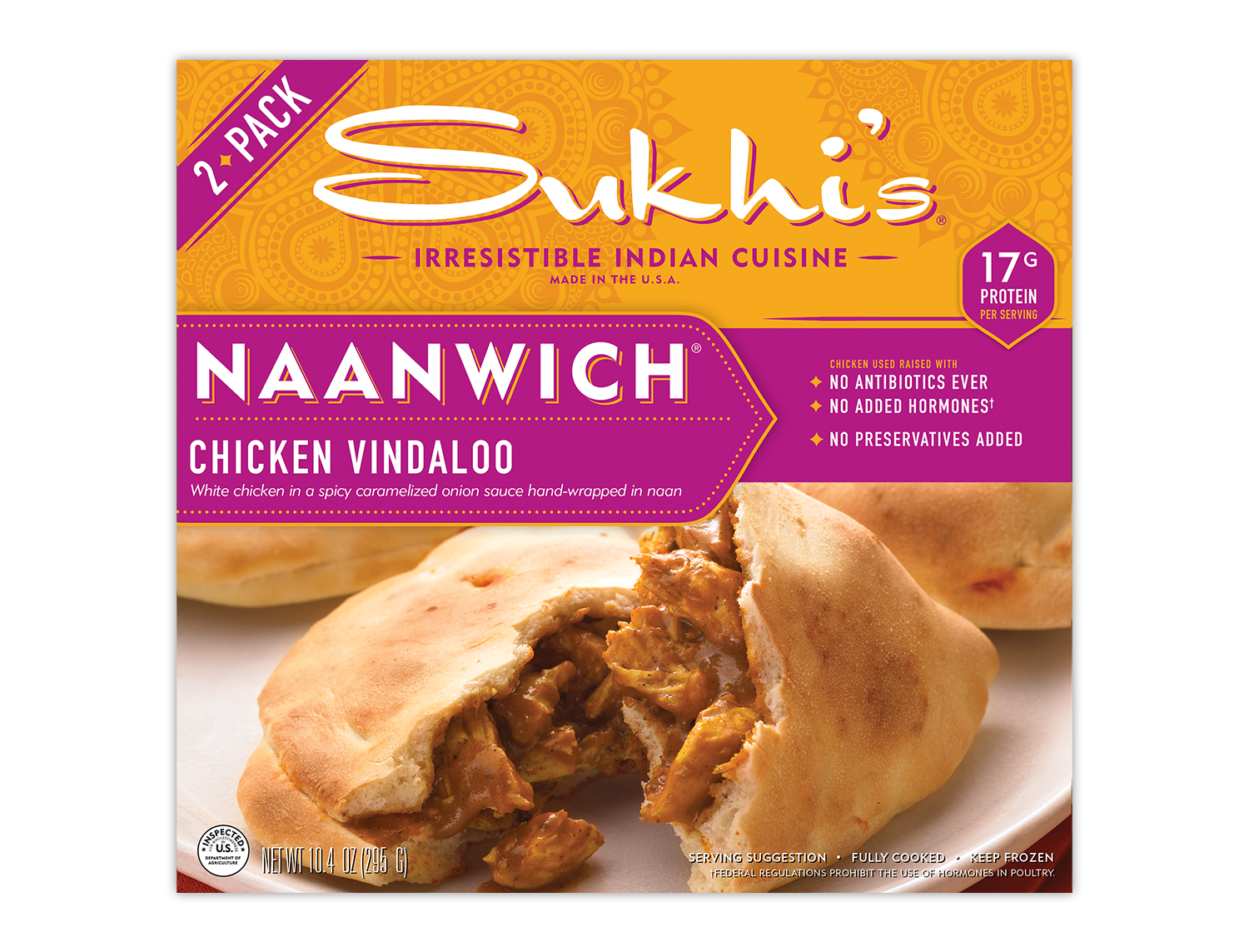 Chicken Vindaloo Naanwich