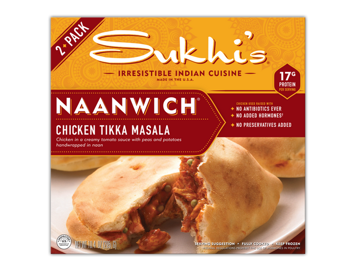 Chicken Tikka Masala Naan Sandwich