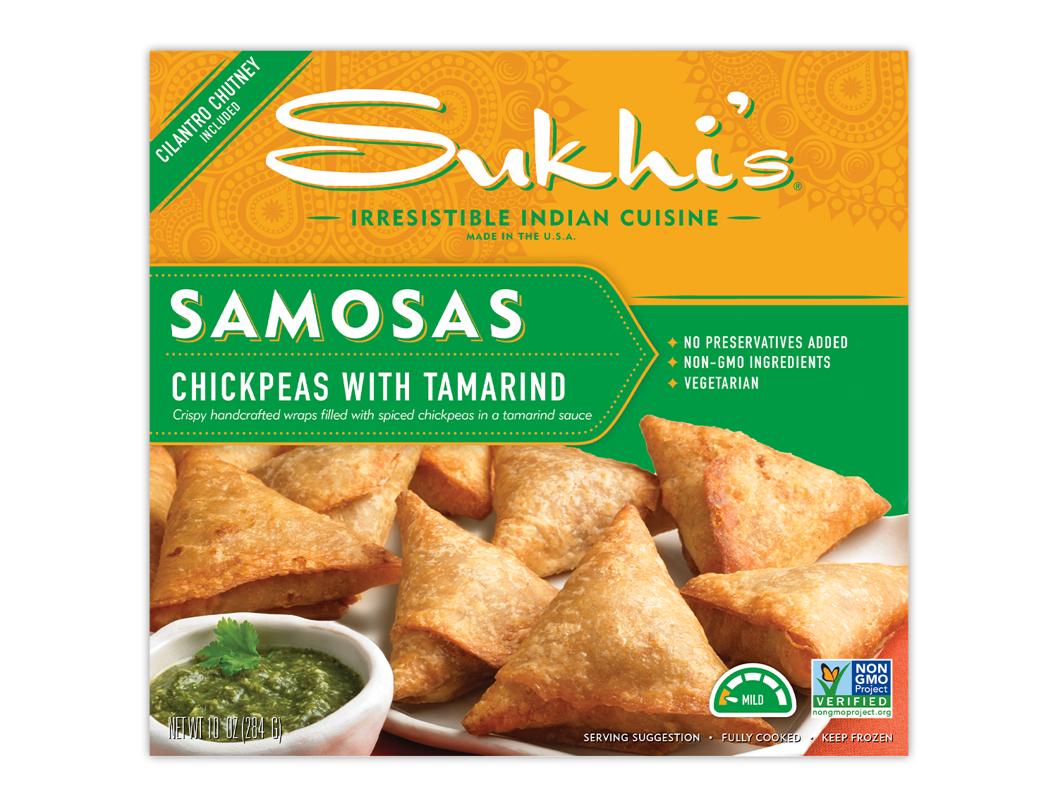 Chickpea Samosas with Cilantro Chutney