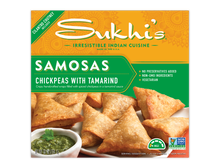 Load image into Gallery viewer, Chickpea Samosas with Cilantro Chutney
