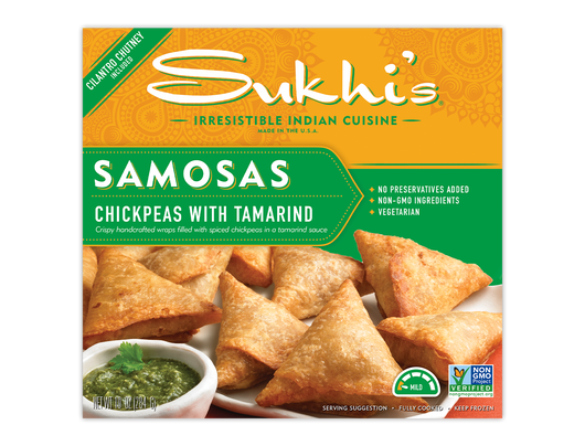 Chickpea Samosas with Cilantro Chutney