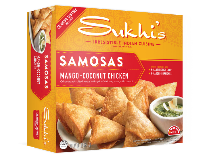 Mango Coconut Chicken Indian Samosa