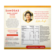 Load image into Gallery viewer, Mango Coconut Chicken Indian Samosa
