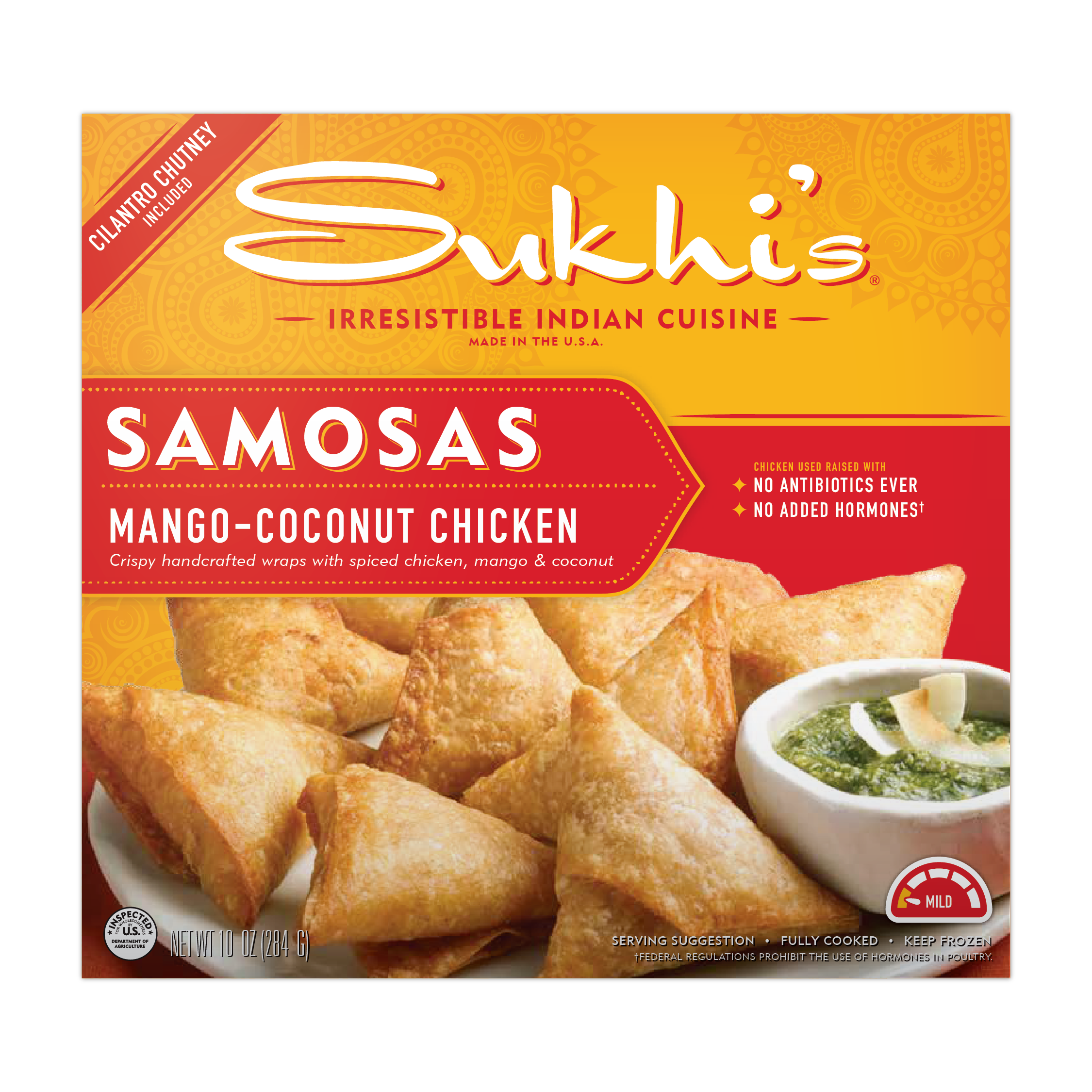 Mango Coconut Chicken Indian Samosa