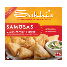 Load image into Gallery viewer, Mango Coconut Chicken Indian Samosa
