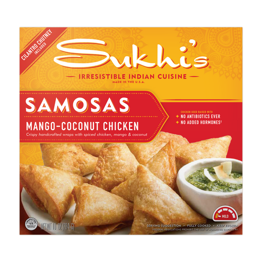 Mango Coconut Chicken Indian Samosa
