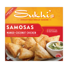Load image into Gallery viewer, Mango Coconut Chicken Indian Samosa
