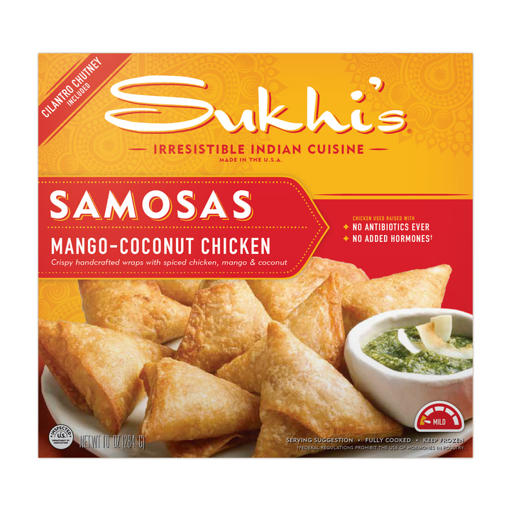 Mango Coconut Chicken Indian Samosa