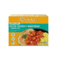 Load image into Gallery viewer, Butter Chicken Curry Frozen Meal with Naan &amp; Turmeric Rice
