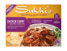 Load image into Gallery viewer, Chicken Curry Frozen Meal with Naan &amp; Basmati Rice
