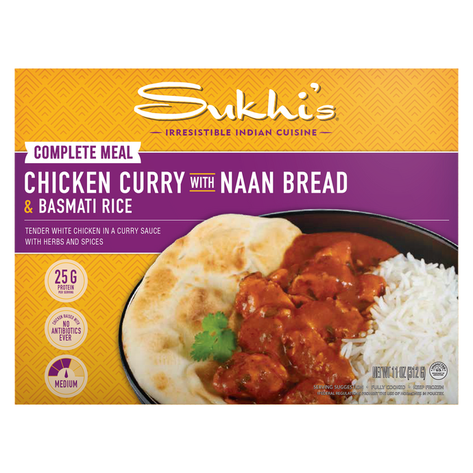 Sukhi's Indian Food | Frozen Indian Meals with Naan & Rice 11oz – Sukhi ...