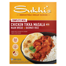 Load image into Gallery viewer, Chicken Tikka Masala Curry Frozen Meal with Naan &amp; Basmati Rice
