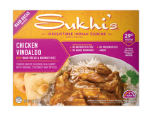 Load image into Gallery viewer, Chicken Vindaloo Curry Frozen Meal with Naan &amp; Basmati Rice
