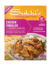 Load image into Gallery viewer, Chicken Vindaloo Curry Frozen Meal with Naan &amp; Basmati Rice
