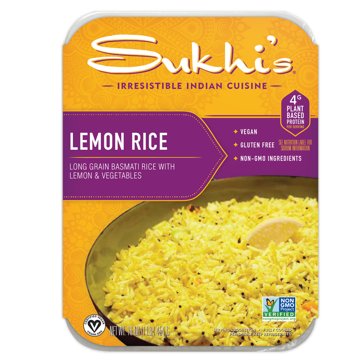 Sukhi's Indian Food | Lemon Rice Gluten Free Side Dish 16oz – Sukhi's ...