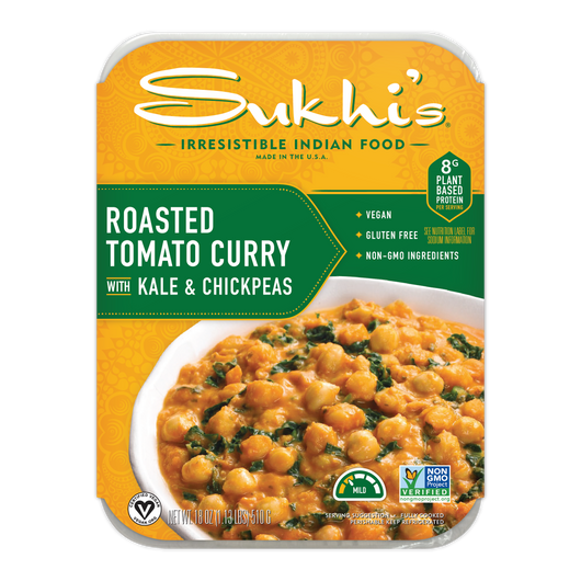 Roasted Tomato Curry with Kale & Chickpeas