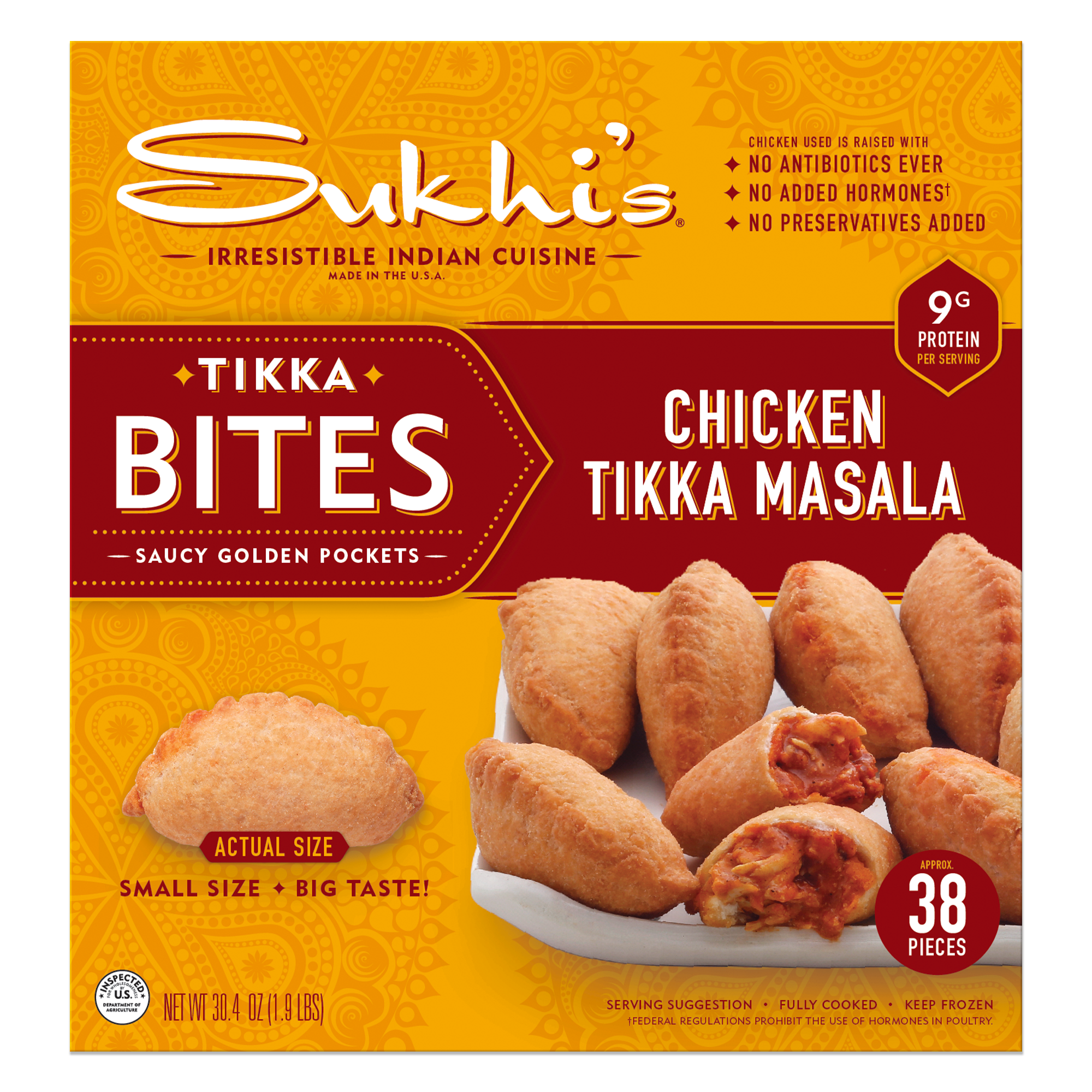 Chicken Tikka Masala Bites Indian Appetizers - 38 Count