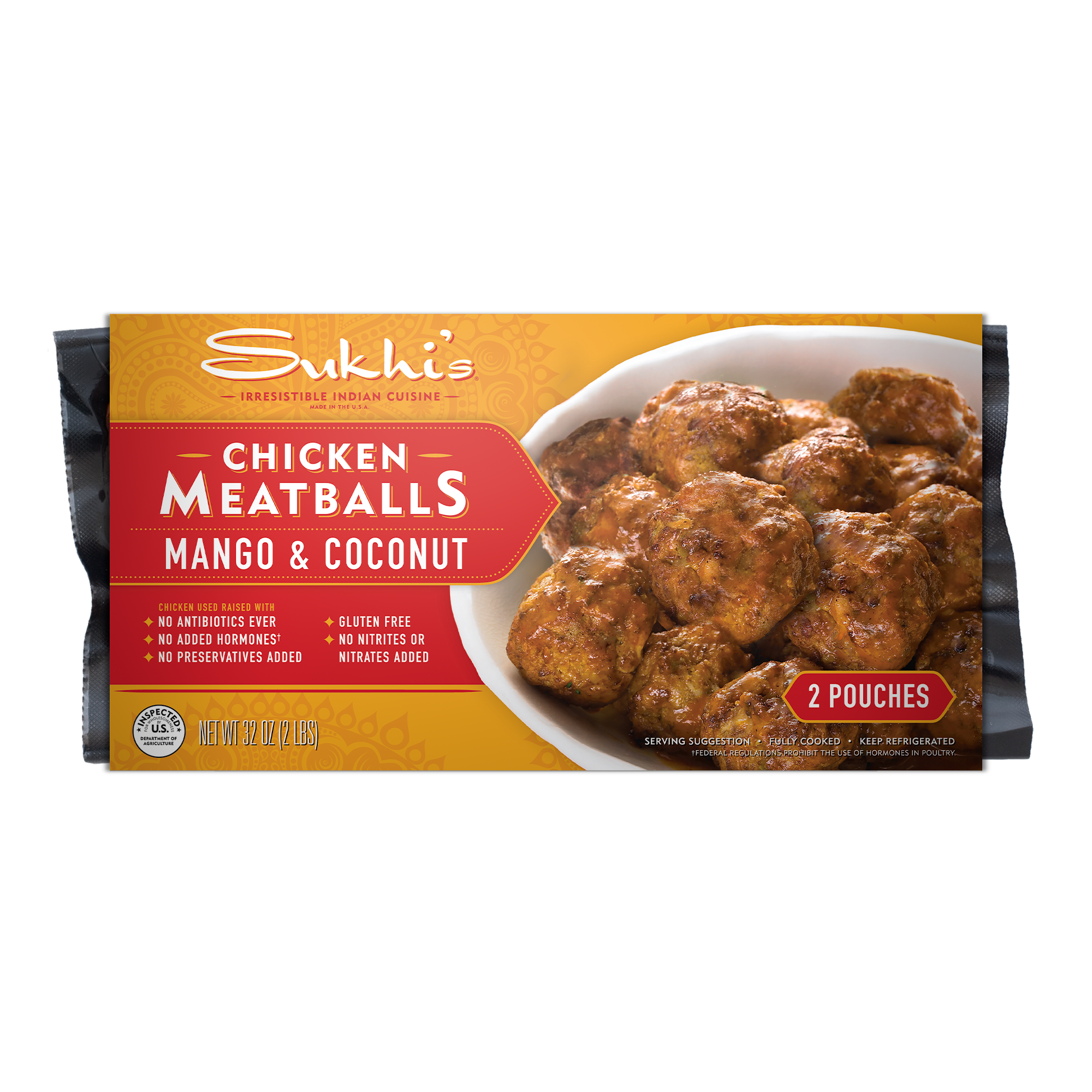 Mango Coconut Chicken Meatballs