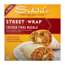 Load image into Gallery viewer, Chicken Tikka Masala Indian Street Wrap - 6 Pack
