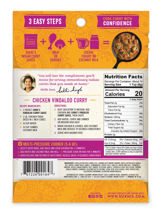 Vindaloo Indian Curry Sauce