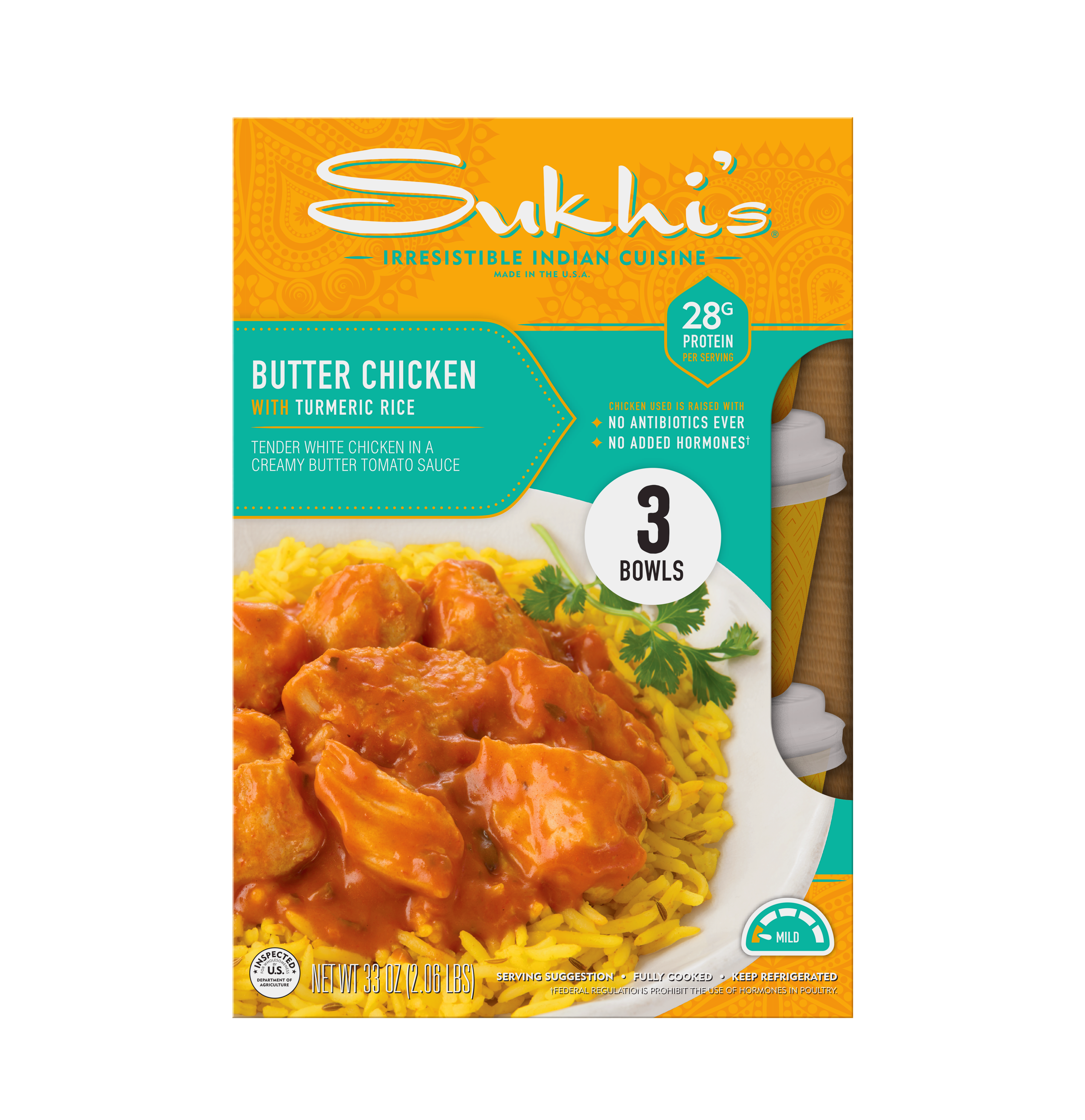 Butter Chicken Bowls - 3 Pack