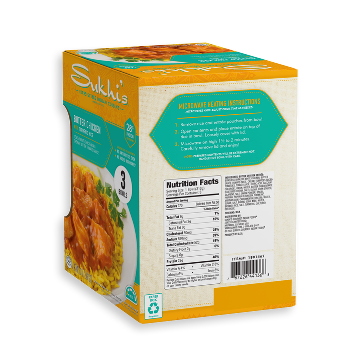 Butter Chicken Bowls - 3 Pack