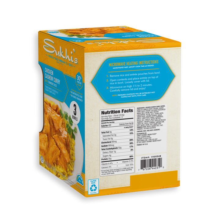 Cashew Curry Bowls - 3 Pack