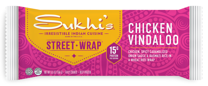 Chicken Vindaloo Indian Street Wrap