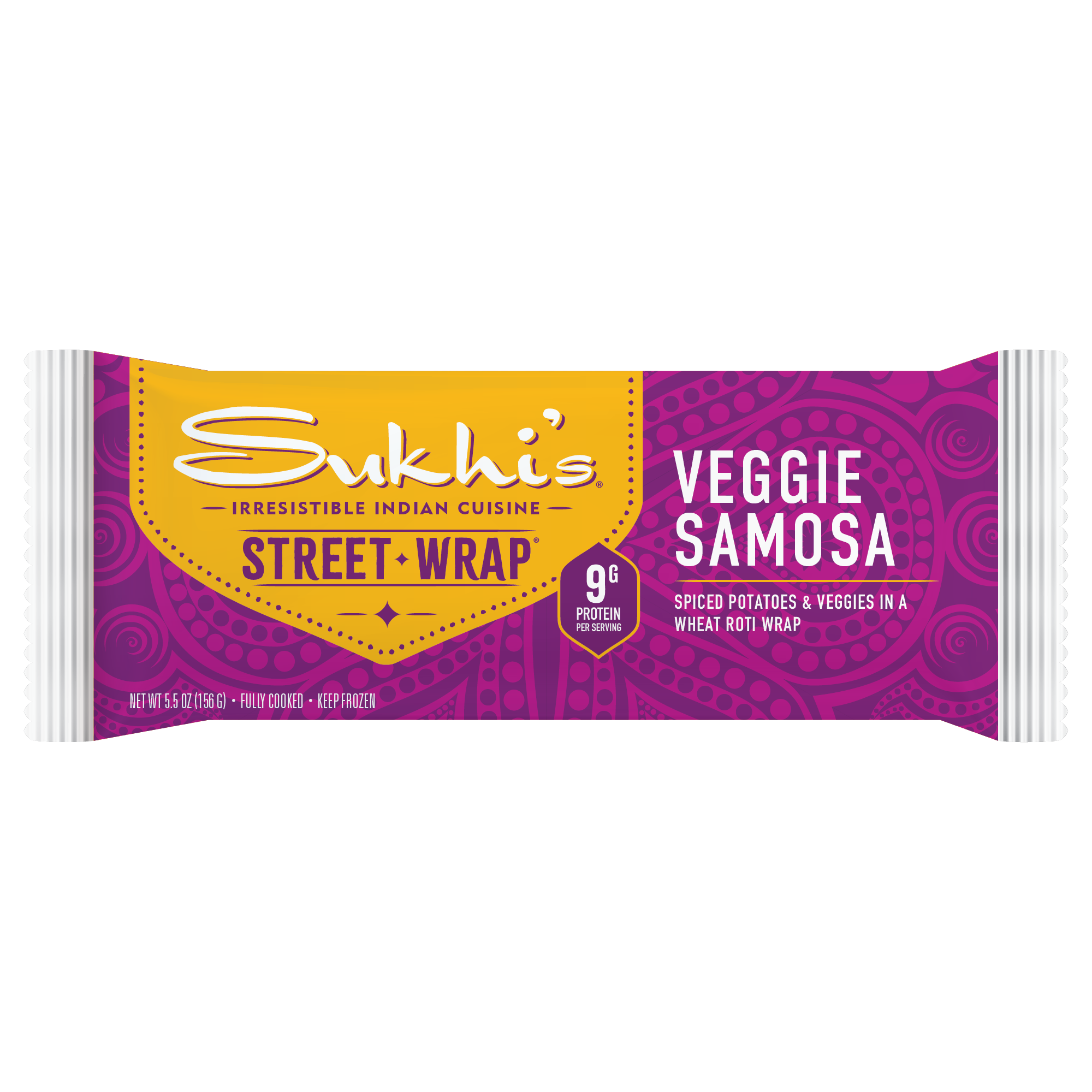Sukhi's Indian Food | Vegetable Samosa Street Wrap® Entree