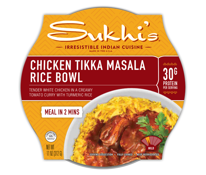 11 oz Chicken Tikka Masala Curry Rice Bowl Refrigerated
