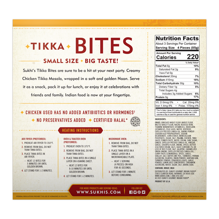 Chicken Tikka Masala Bites | Nutrition Facts