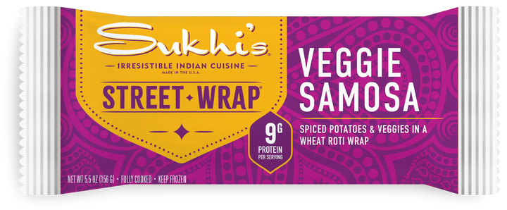 Vegetable Samosa Street Wrap | Sukhi's