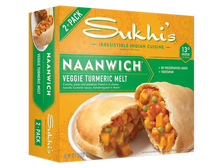 Load image into Gallery viewer, Veggie Turmeric Melt Naanwich | Sukhi&#39;s
