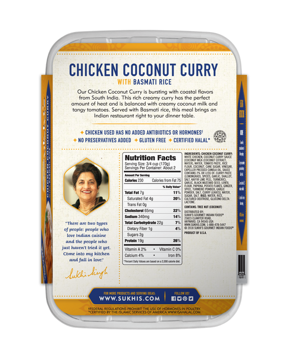 Chicken Coconut Curry with Basmati Rice Meal